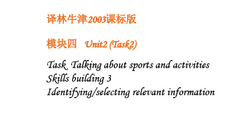 译林英语必修四Unit2Task (共20张PPT)