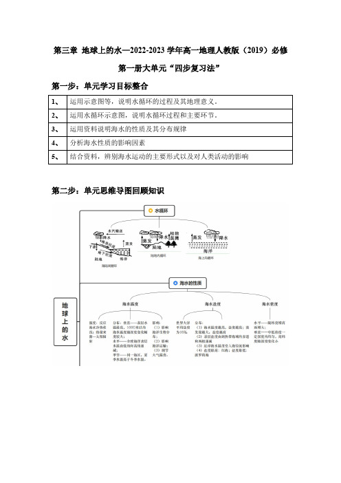 第三章_地球上的水—2022-2023学年高一地理人教版(2019)必修第一册大单元“四步复习法”