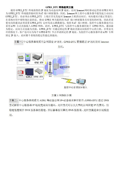 GPRS或GPRS_DTU网络组网方案