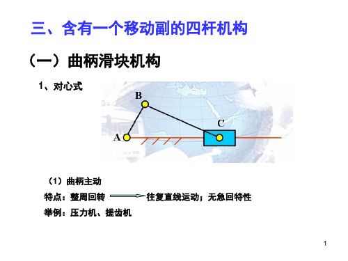 含有一个移动副的四杆机构(课堂PPT)