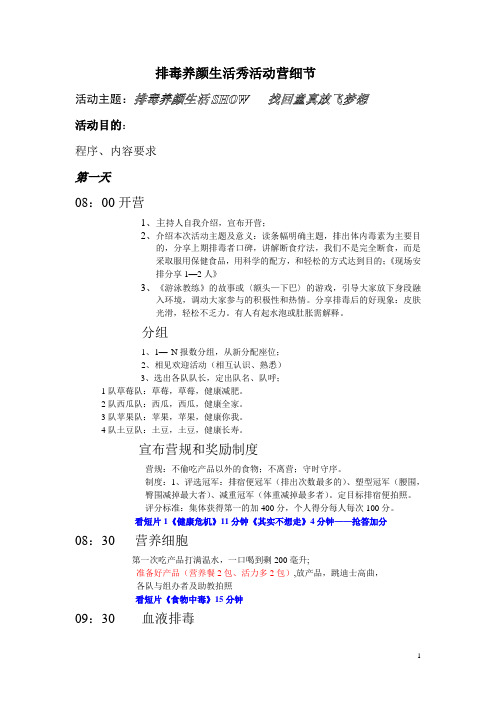 排毒养颜细节