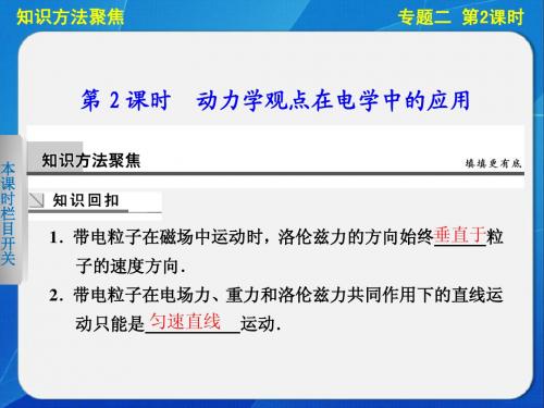 【步步高·广东专用】2014高考物理二轮【配套课件】专题突破专题二   第2课时