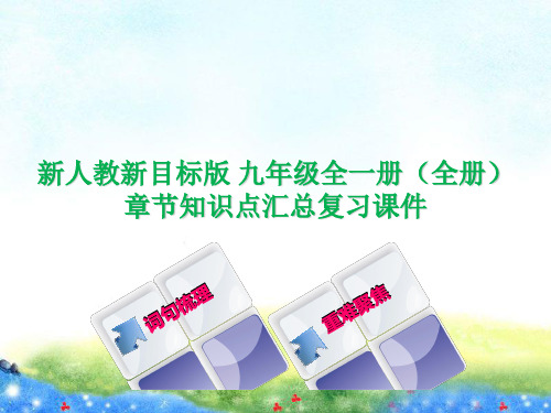 新人教新目标版 九年级英语全一册【全册】课本知识点梳理大全 复习课件