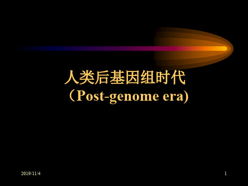 人类后基因组时代Post-genomeera-精品