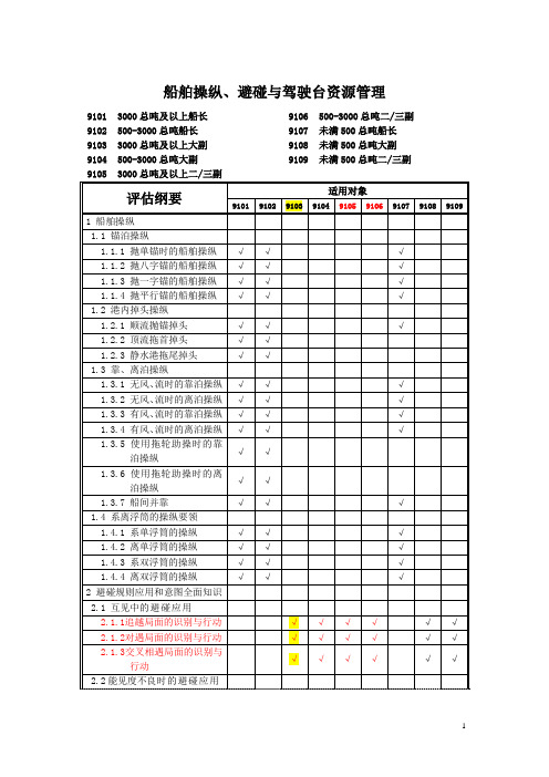 BRM评估大纲