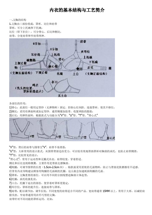 内衣基本结构