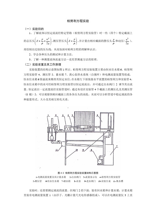 伯努利方程实验