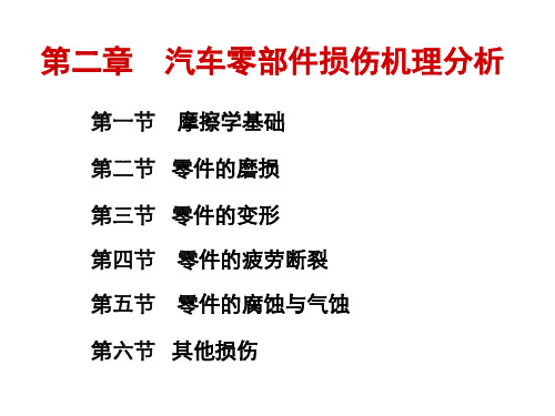 汽车维修工程第二章  汽车零部件损伤机理分析(动画4个)