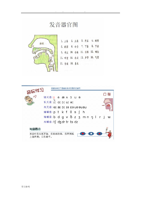 英语国际音标发音口型_舌位一览表