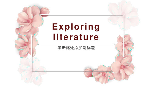 Exploring+literature+Welcome+to+the+unit-Reading 