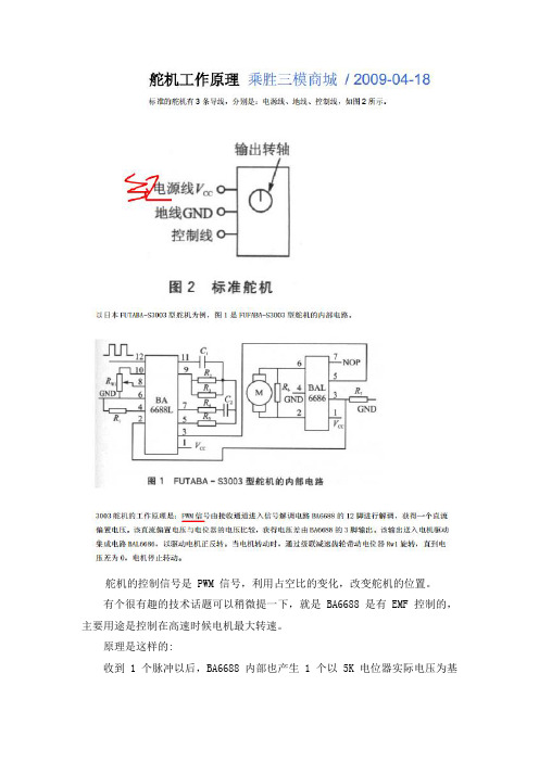 PWM波控制舵机原理