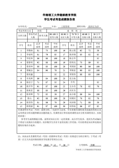 组织行为学