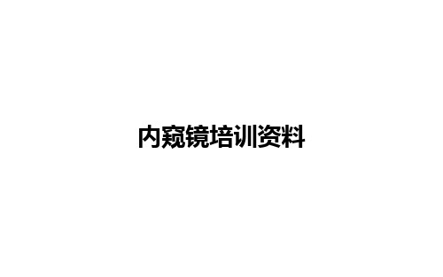 内窥镜培训资料_ppt课件