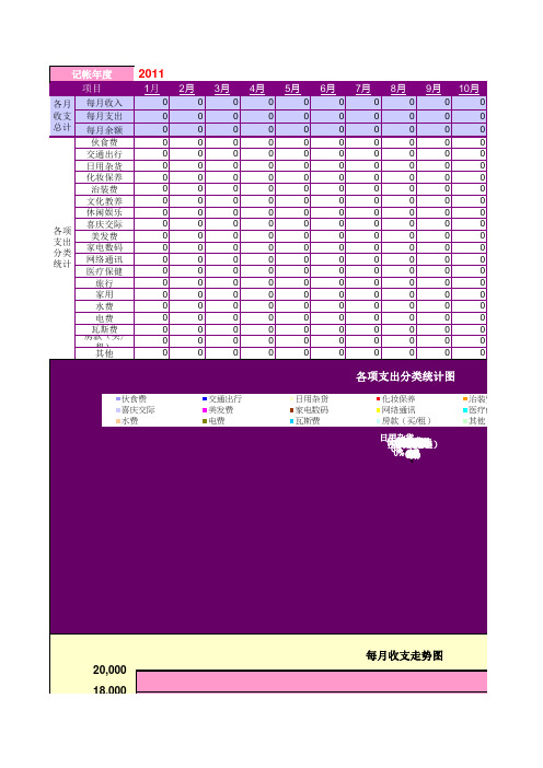 个人收支记录表-理财好帮手