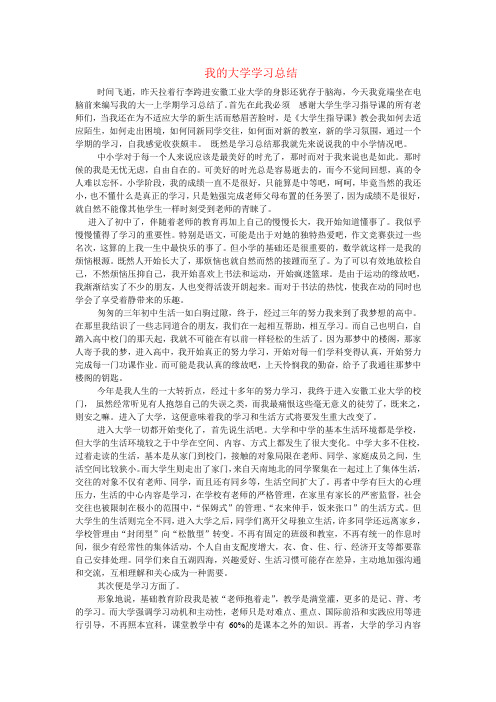 大学生学习指导论文