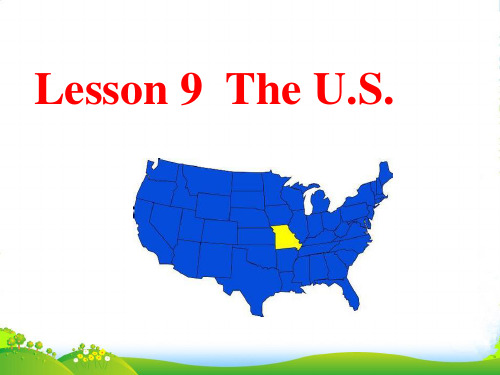 新冀教版五年级英语上册《Lesson 9 The U.S.》公开课课件