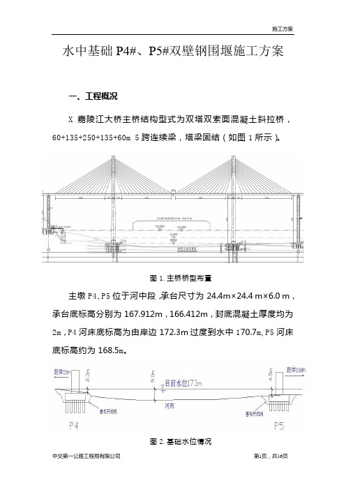 双壁钢围堰施工技术方案.概要