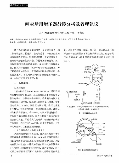 两起船用增压器故障分析及管理建议