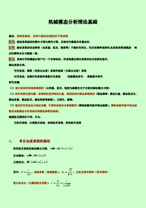 模态分析理论