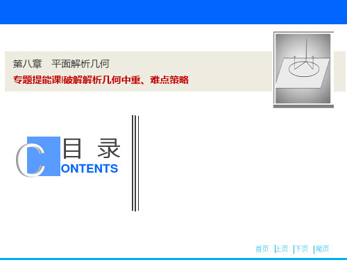 高三数学精品课件：专题提能课  破解解析几何中重、难点策略