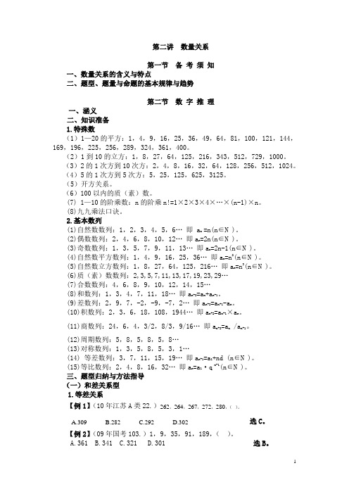 公务员考试数量关系解题方法与技巧汇总