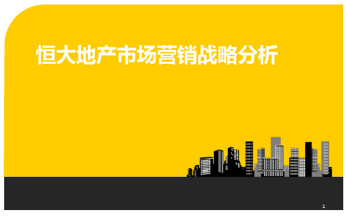 恒大地产市场营销战略分析 PPT课件