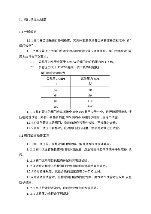 阀门及安全附件调试H