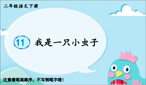 部编人教版二年级语文下册优质课件 11 我是一只小虫子