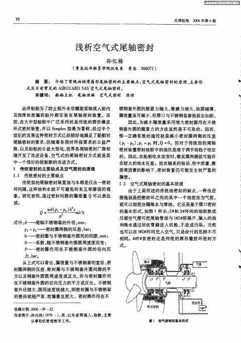 浅析空气式尾轴密封