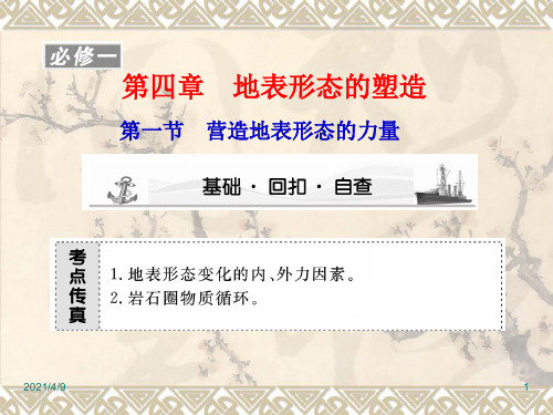 高考地理大一轮复习课件:必修1-第4章第1节-营造地表形态的力量