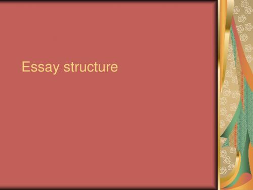 4.thesis structure