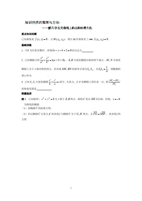 2015年高考数学复习学案：知识归类的整理和方法