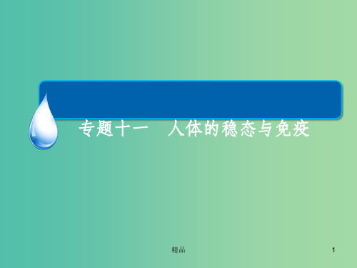 高考生物二轮专题复习 专题十一 人体的稳态与免疫课件