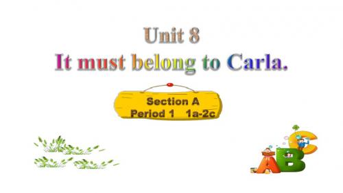 人教英语九年级全一册Unit8Section A 1a—2c(共34张PPT)