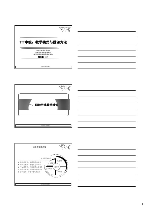 杭州时代光华TTT中阶(两天学员版)