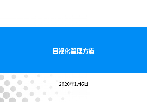 目视化管理方案-傻瓜现场管理方案