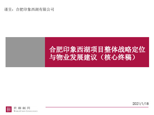 世联_合肥印象西湖项目整体战略定位与物业发展建议(核心终稿)_224PPT