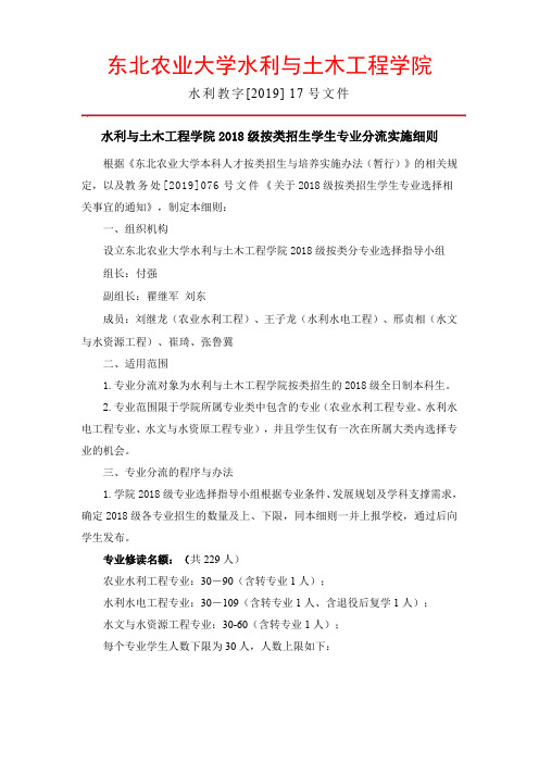 东北农业大学水利与土木工程学院