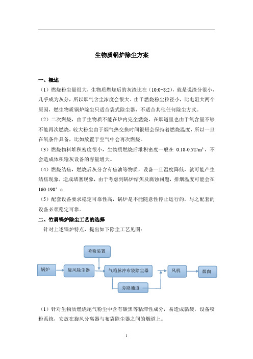 生物质锅炉除尘方案