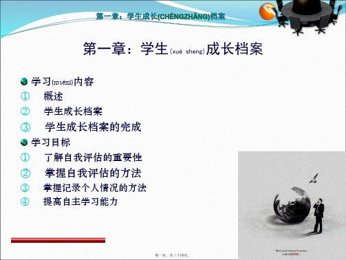 1学生成长档案(PPT33页)(ppt版)