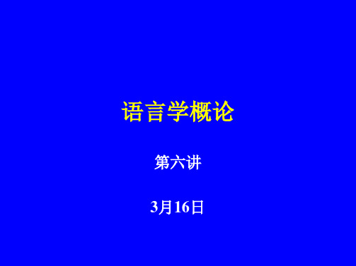 北外语言学概论2006(610)