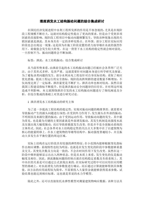 泄流诱发水工结构振动问题的综合集成研讨