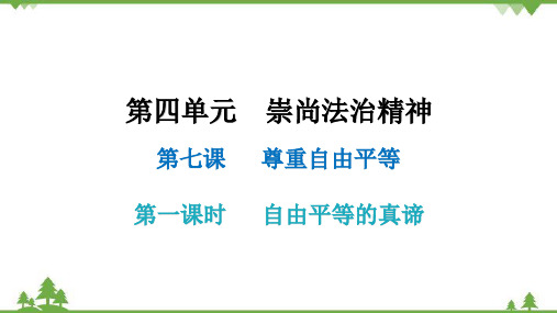 7.21自由平等的真谛课件(共27张PPT)