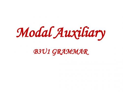 B3U1 Grammar