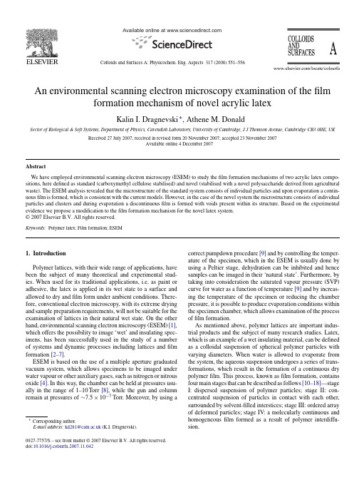 Colloids and Surfaces A Physicochem. Eng. Aspects 317