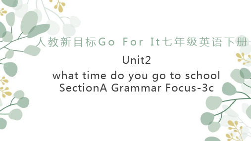 Unit2SectionAGrammarFocus3c课件人教版七年级英语下册