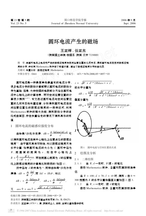 圆环电流产生的磁场[1]