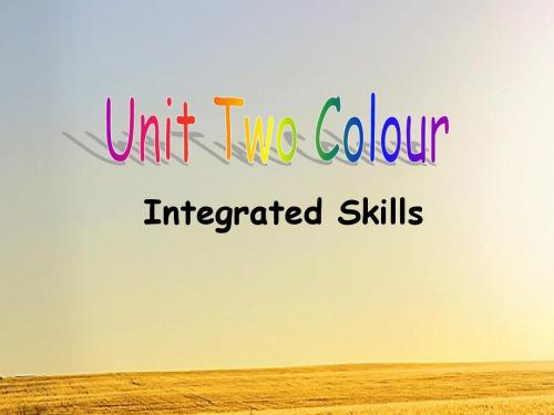 英语(牛津译林版)九年级上 Unit2 Integrated Skills 课件