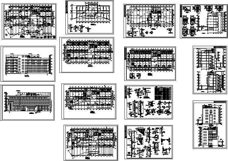 某地医院门诊及住院楼建筑设计CAD施工图