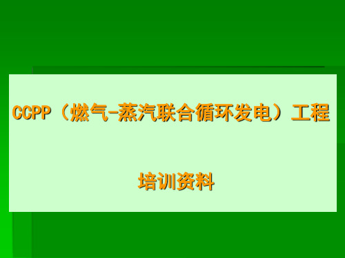 燃气蒸汽联合循环发电工程介绍